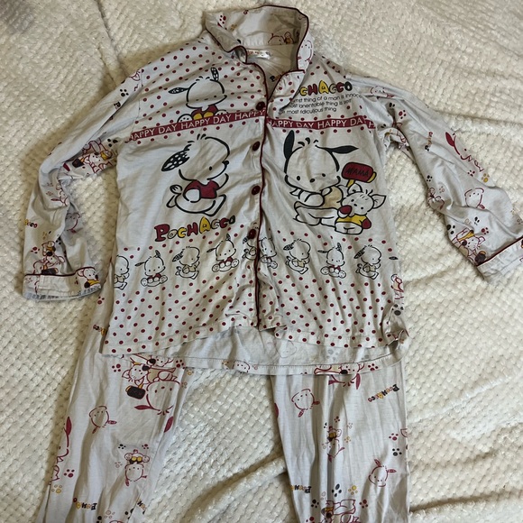 Pochacco medium dog cartoon 2 piece pj set - Picture 1 of 6